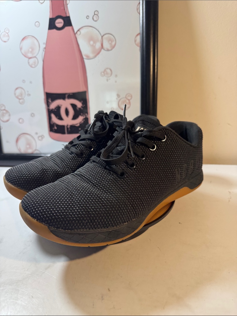 NOBULL Unisex Outerwork Black Training Shoes w/Gum Sole - Size M6.5 / W8 - Picture 2 of 10